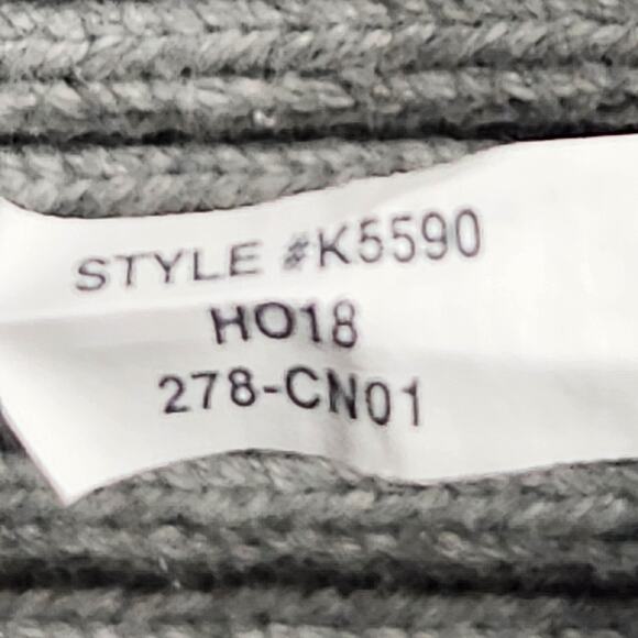 J CREW Mockneck Center Cable Knit Fisherman Sweater Women Size XS Gray Comfy - Picture 8 of 8